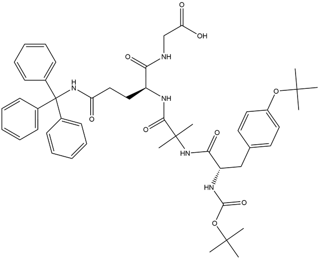 Boc-Tyr(tBu)-Aib-Gln(Trt)-Gly-OH