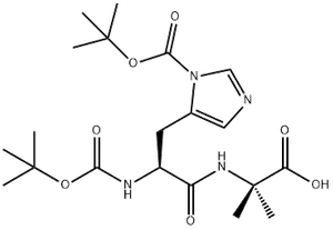 Boc-His(Boc)-Aib-OH