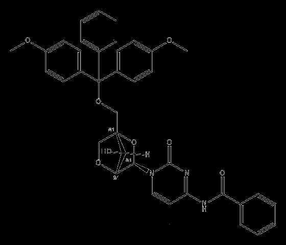 N4-Bz-DMT-2'-O-4'-C-Locked-5-Me-Cr
