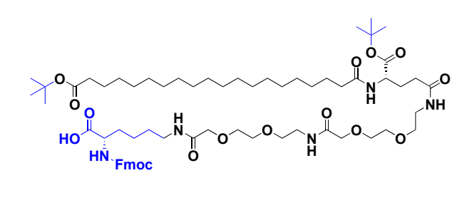 cardiovascular oral generic Fmoc-L-Lys[C20-OtBu-Glu(OtBu)-AEEA-AEEA]-OH