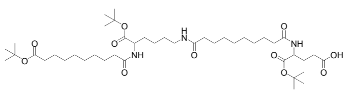 chemical compound solid C10 diacid + εLys + C10 diacid + γGlu