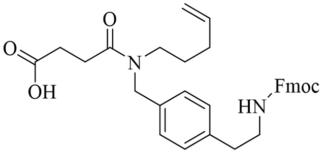 4-((4-(2-((((9H-fluoren-9-yl)methoxy)carbonyl)amino)ethyl)benzyl)(pent-4-en-1-yl)amino)-4-oxobutanoic acid