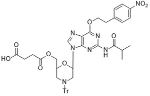 PMO-G(O6-NPE-N2-iBu) succinate