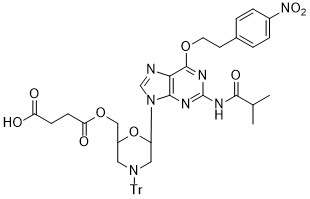 PMO-G(O6-NPE-N2-iBu) succinate