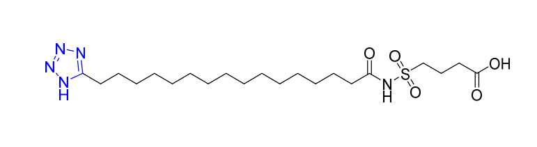 metabolism fda approved solution 4-(N-(16-(1H-tetrazol-5-yl)hexadecanoyl)sulfamoyl)butanoic acid