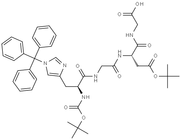 Boc-His(Trt)-Gly-Asp(OtBu)-Gly-OH