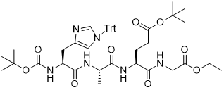 Boc-His(Trt)-Ala-Glu(Otbu)-Gly-OEt