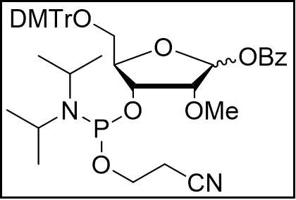 5-O-DMTr-1-O-Bz-2-O-Me-ribofuranose-3-CE-Phosphoramidite