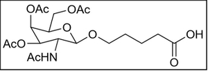5-[(3,4,6-Tri-O-acetyl-2-acetylamido-2-deoxy-b-D-galactopyranosyl)oxy]pentanoic acid