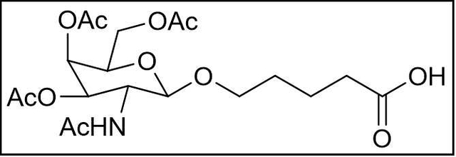 5-[(3,4,6-Tri-O-acetyl-2-acetylamido-2-deoxy-b-D-galactopyranosyl)oxy]pentanoic acid