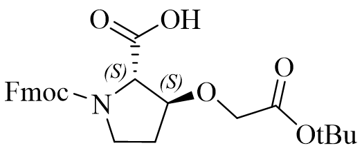 (2S,3S)-1-(((9H-fluoren-9-yl)methoxy) carbonyl)-3-(2-(tert-butoxy)-2-oxoethoxy) pyrrolidine-2-carboxylic acid