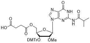 3'-ODMTr-2'-OMe-G(ibu)-5'-succinate