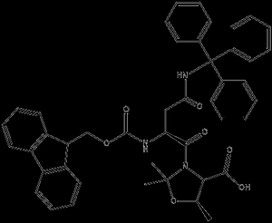 Fmoc-Asn(Trt)-Thr[Psi(Me,Me)pro]-OH 
