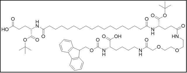 Fmoc-Lys[C20-OtBu-γ-Glu(OtBu)-AEEA]-OH