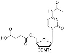 3'-ODMTr-2'-dC(Ac)-5'-succinate